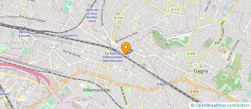 localisation de l'entreprise S.O.D à LE RAINCY