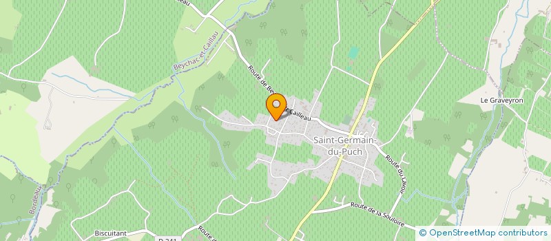 localisation de l'entreprise S.O.E à BEYCHAC-ET-CAILLAU