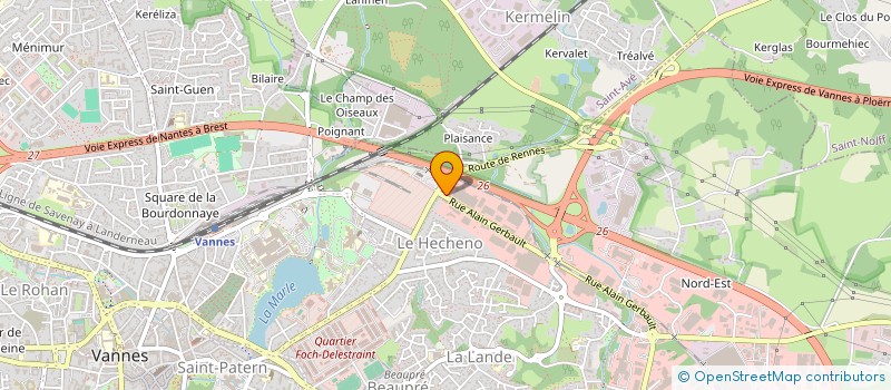 localisation de l'entreprise S.O.E.E à VANNES