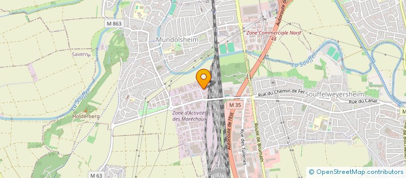 localisation de l'entreprise S O E INDUSTRIE EST  MUNDOLSHEIM