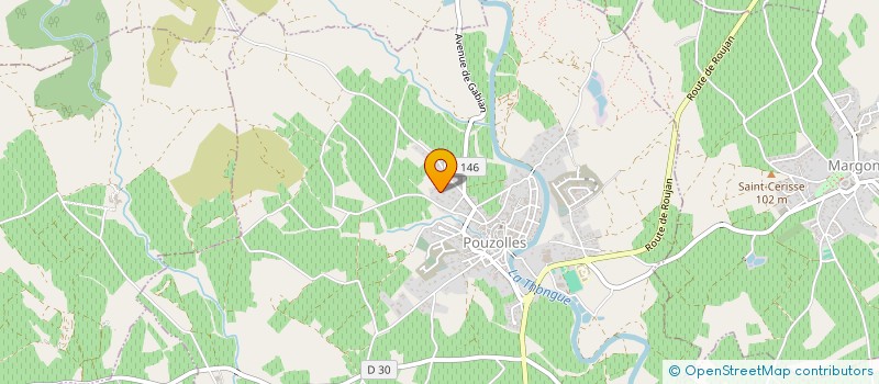 localisation de l'entreprise S&O ELECTRICITE  POUZOLLES