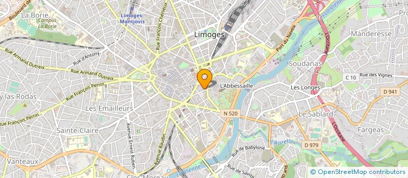 localisation de l'entreprise S O G I F  LIMOGES