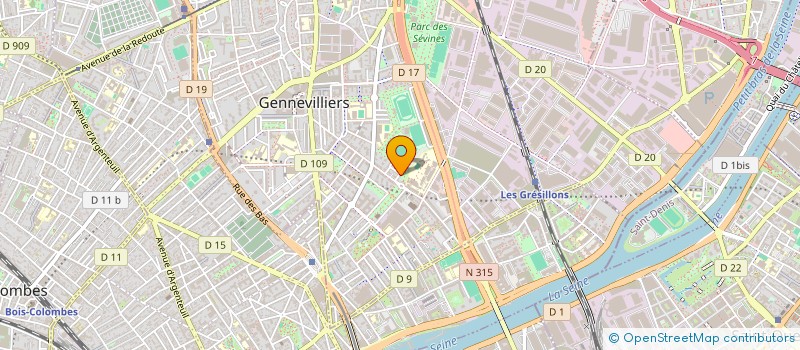 localisation de l'entreprise S.O HOLDING à GENNEVILLIERS