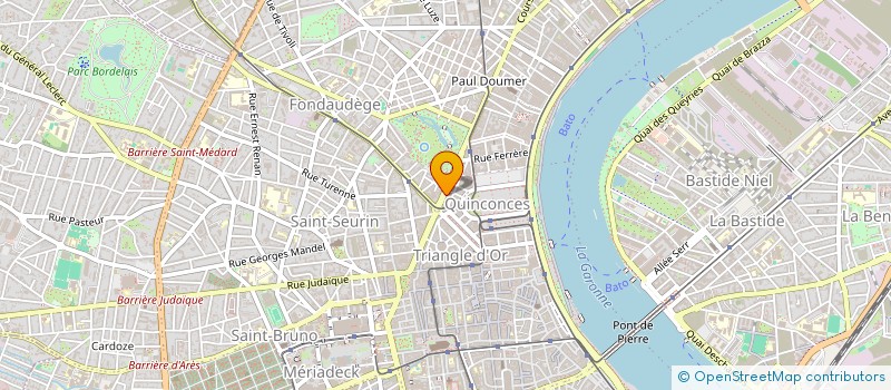 localisation de l'entreprise S.O.L.  BORDEAUX