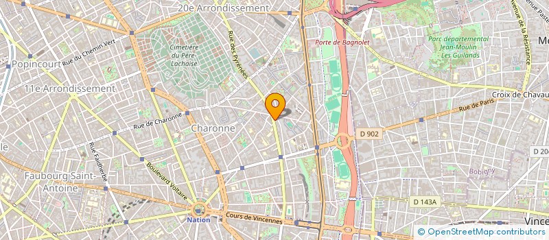 localisation de l'entreprise S.O.L.A.  PARIS