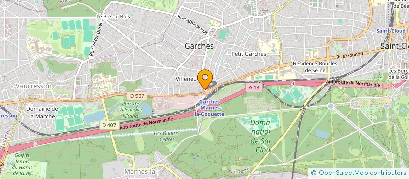 localisation de l'entreprise S.O.M.C.P.L.  GARCHES