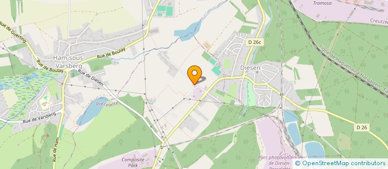 localisation de l'entreprise S.O.M. SERVICES & HABITAT SAS  PORCELETTE