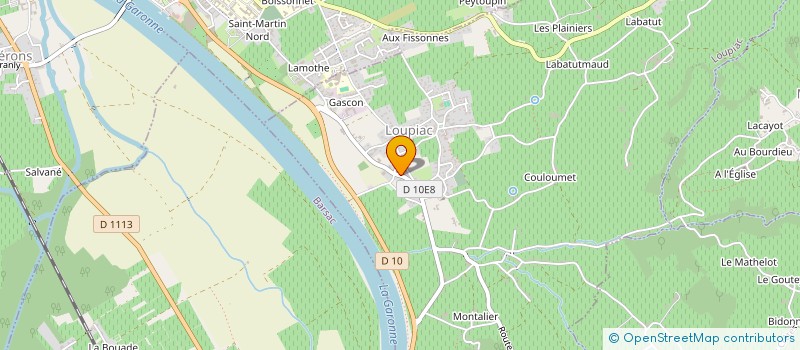 localisation de l'entreprise S O P  LOUPIAC