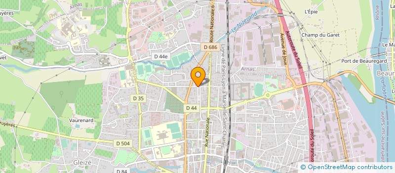 localisation de l'entreprise S.O.P.E à VILLEFRANCHE-SUR-SAONE