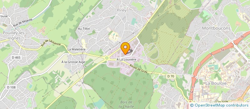 localisation de l'entreprise S O P I L à PIREY