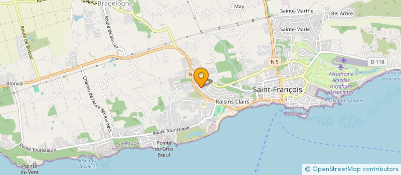 localisation de l'entreprise S.O.R à SAINT-FRANCOIS