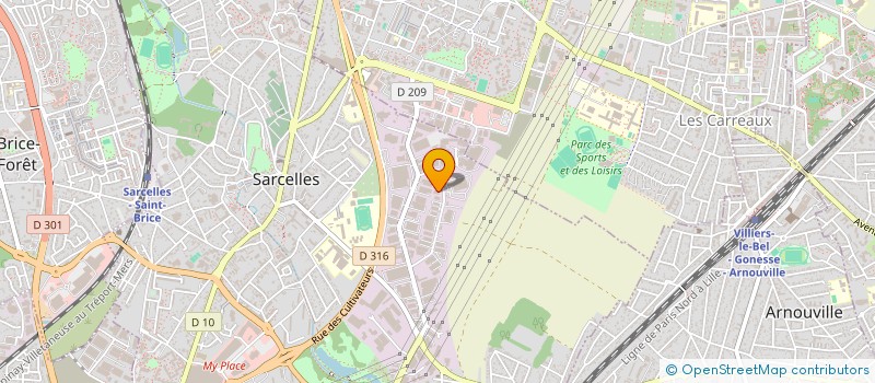 localisation de l'entreprise S.O.R. SARL à SARCELLES