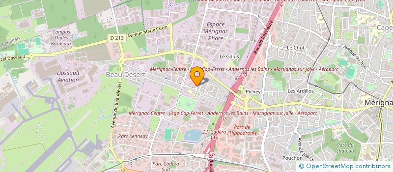 localisation de l'entreprise S.O RE SOL  MERIGNAC