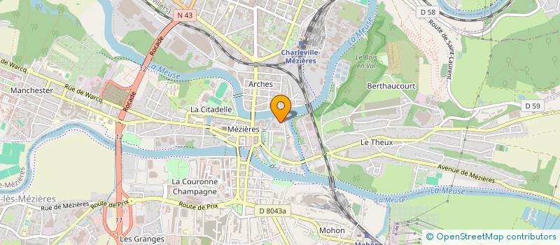 localisation de l'entreprise S.O.S. AMITIE ARDENNES à CHARLEVILLE-MEZIERES