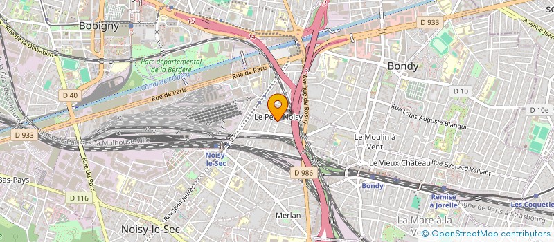 localisation de l'entreprise S.O.S. BATIMENT à NOISY-LE-SEC