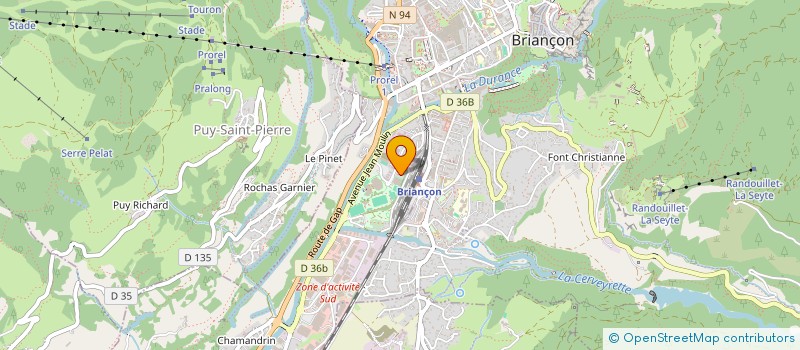 localisation de l'entreprise S.O.S. CHATS DES RUES BRIANCONNAIS  BRIANCON