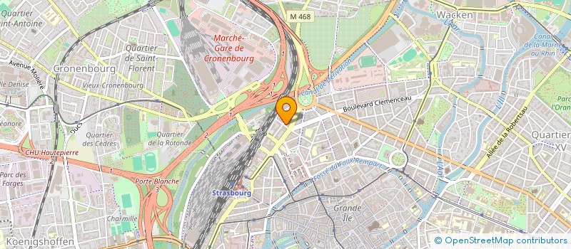 localisation de l'entreprise S.O.S COUVERTURE à STRASBOURG