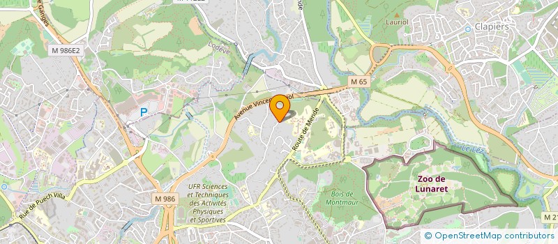 localisation de l'entreprise S.O.S.-DEBARAS-RECUP  MONTPELLIER