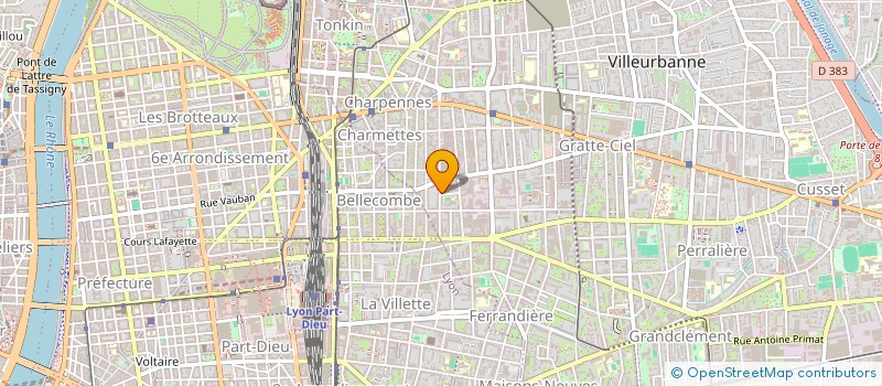 localisation de l'entreprise S.O.S. DECOR  VILLEURBANNE