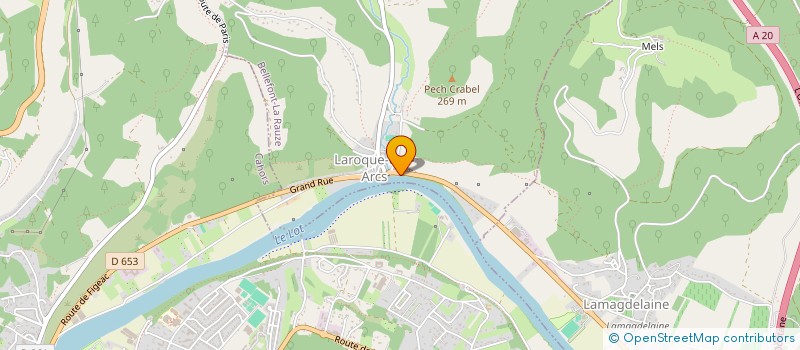 localisation de l'entreprise S.O.S. FUITES 46 à BELLEFONT-LA RAUZE