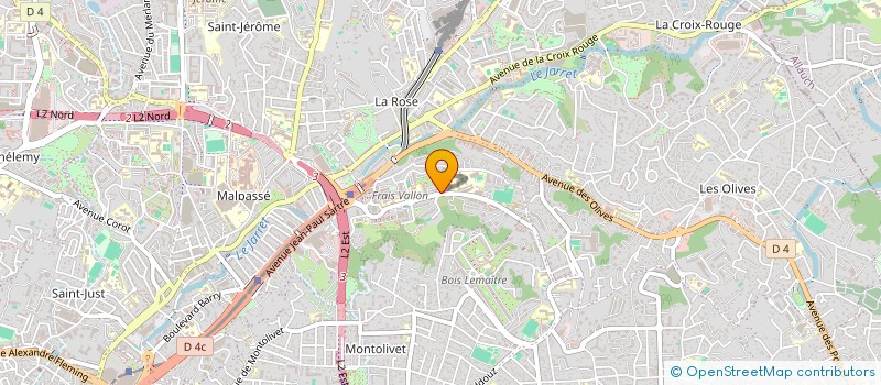 localisation de l'entreprise S.O.S. GARDIENNAGE  MARSEILLE