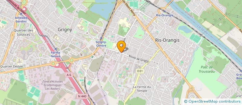 localisation de l'entreprise S.O.S GARDIENNAGE ET SECURITE PRIVEE SARL à RIS-ORANGIS