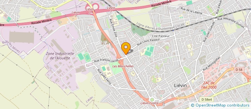 localisation de l'entreprise S.O.S HEPATITES NORD PAS DE CALAIS à LIEVIN