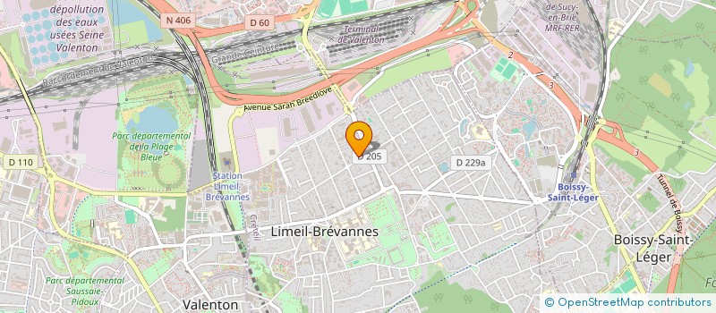 localisation de l'entreprise S.O.S PAINS AUX ENFANTS à LIMEIL-BREVANNES