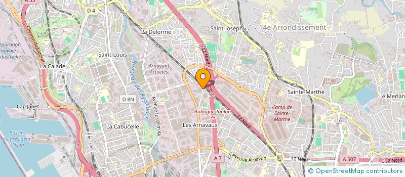 localisation de l'entreprise S O S PALETTES à MARSEILLE
