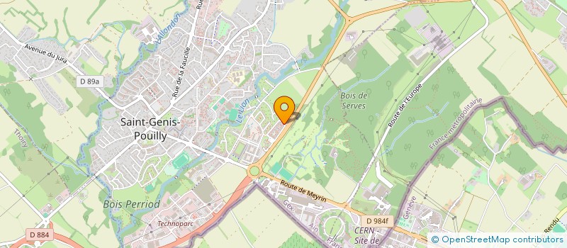 localisation de l'entreprise S.O.S PC à SAINT-GENIS-POUILLY
