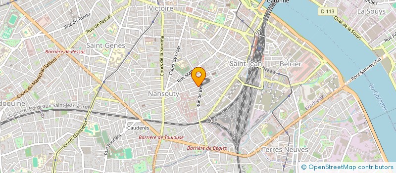 localisation de l'entreprise S.O.S. POST-IVG à BORDEAUX
