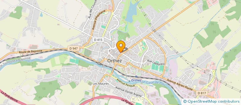 localisation de l'entreprise S.O.T.R.A.V.I.A.  ORTHEZ