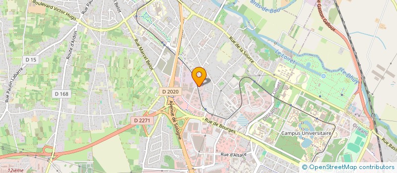 localisation de l'entreprise S.P. 45 SOINS PALLIATIFS DU LOIRET à OLIVET
