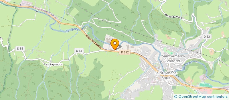 localisation de l'entreprise S & P  SAINT-AMANS-SOULT