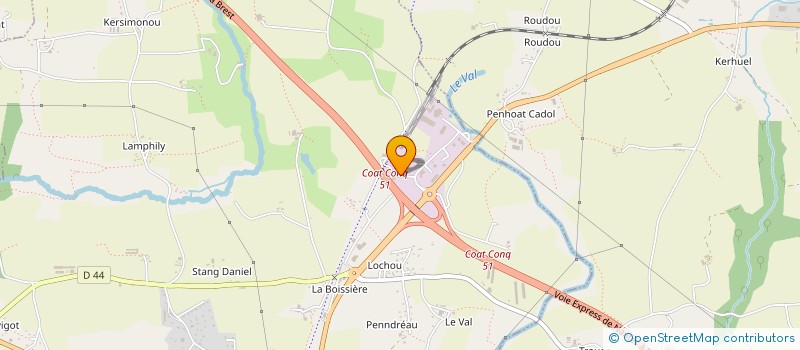 localisation de l'entreprise S P A CORNOUAILLE à CONCARNEAU