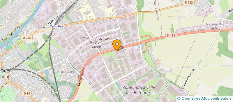 localisation de l'entreprise S.P.A.D. à SAINT-OUEN-L'AUMONE