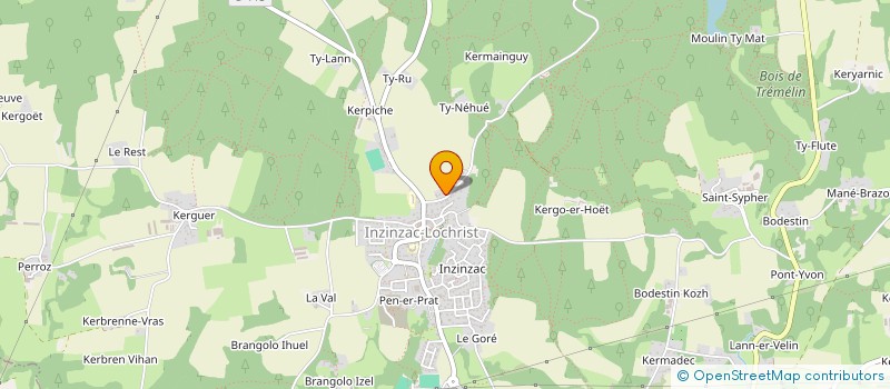 localisation de l'entreprise S P A D HENNEBONT ET SA REGION à INZINZAC LOCHRIST