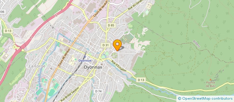 localisation de l'entreprise S P A D'OYONNAX à OYONNAX
