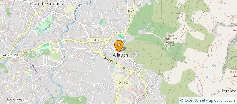 localisation de l'entreprise S.P.A.H. (SOCIETE DE PEINTURE ET D'AMELIORATION DE L'HABITAT) à ALLAUCH