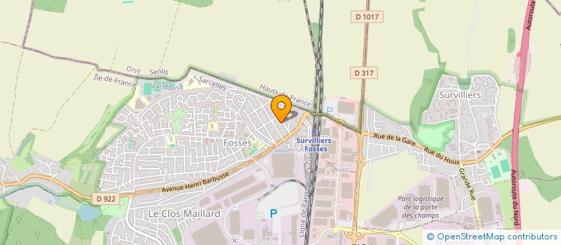 localisation de l'entreprise S.P.A.M. à SURVILLIERS