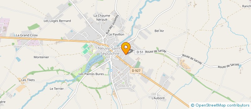 localisation de l'entreprise S.P.B à MERS-SUR-INDRE