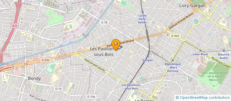 localisation de l'entreprise S P B à LES PAVILLONS-SOUS-BOIS