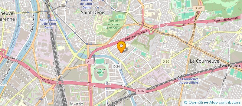 localisation de l'entreprise S.P.B  SAINT-DENIS