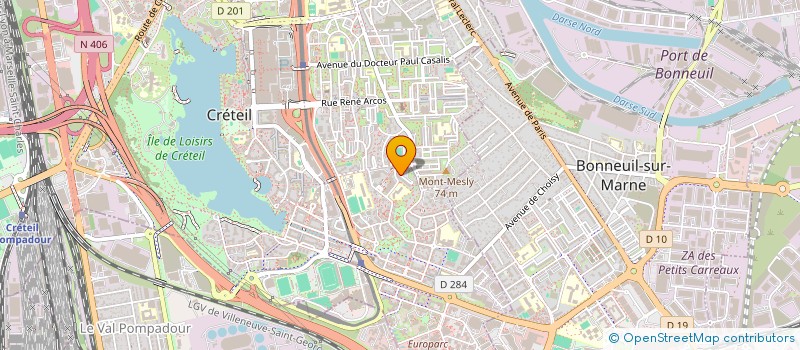 localisation de l'entreprise S P B à CRETEIL