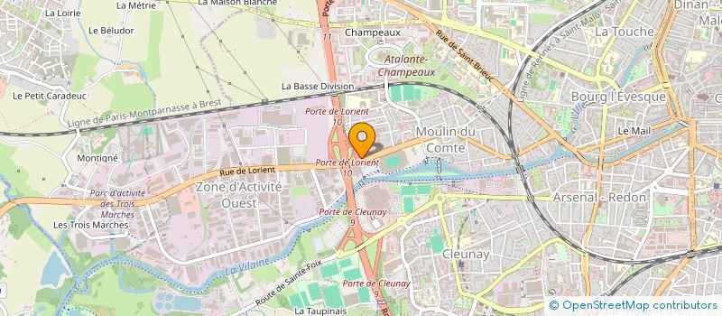 localisation de l'entreprise S.P.B. INVEST  RENNES