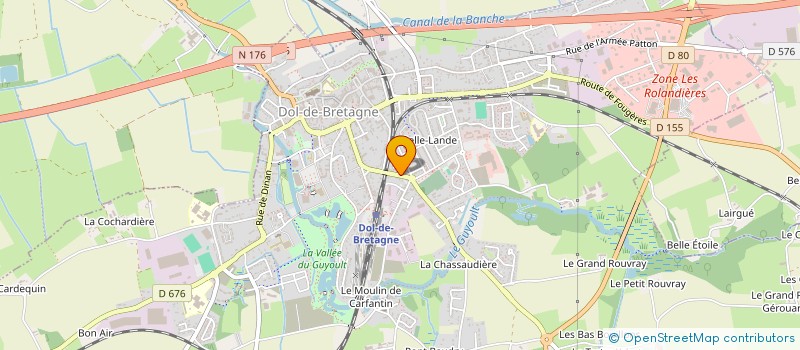 localisation de l'entreprise S.P.B. LA DOLOISE  DOL-DE-BRETAGNE