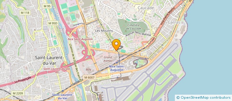localisation de l'entreprise S.P.B.M  NICE