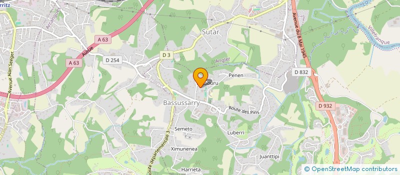 localisation de l'entreprise S.P.B. RENOVATION  BASSUSSARRY