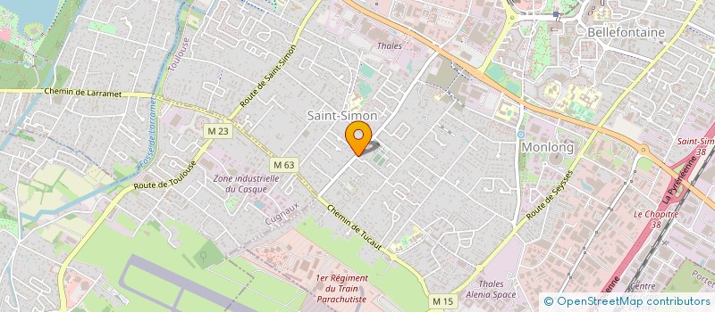 localisation de l'entreprise S.P.BAT.SERVICES à TOULOUSE