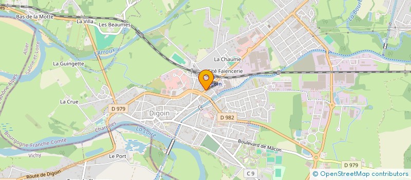 localisation de l'entreprise S.P.C. à DIGOIN